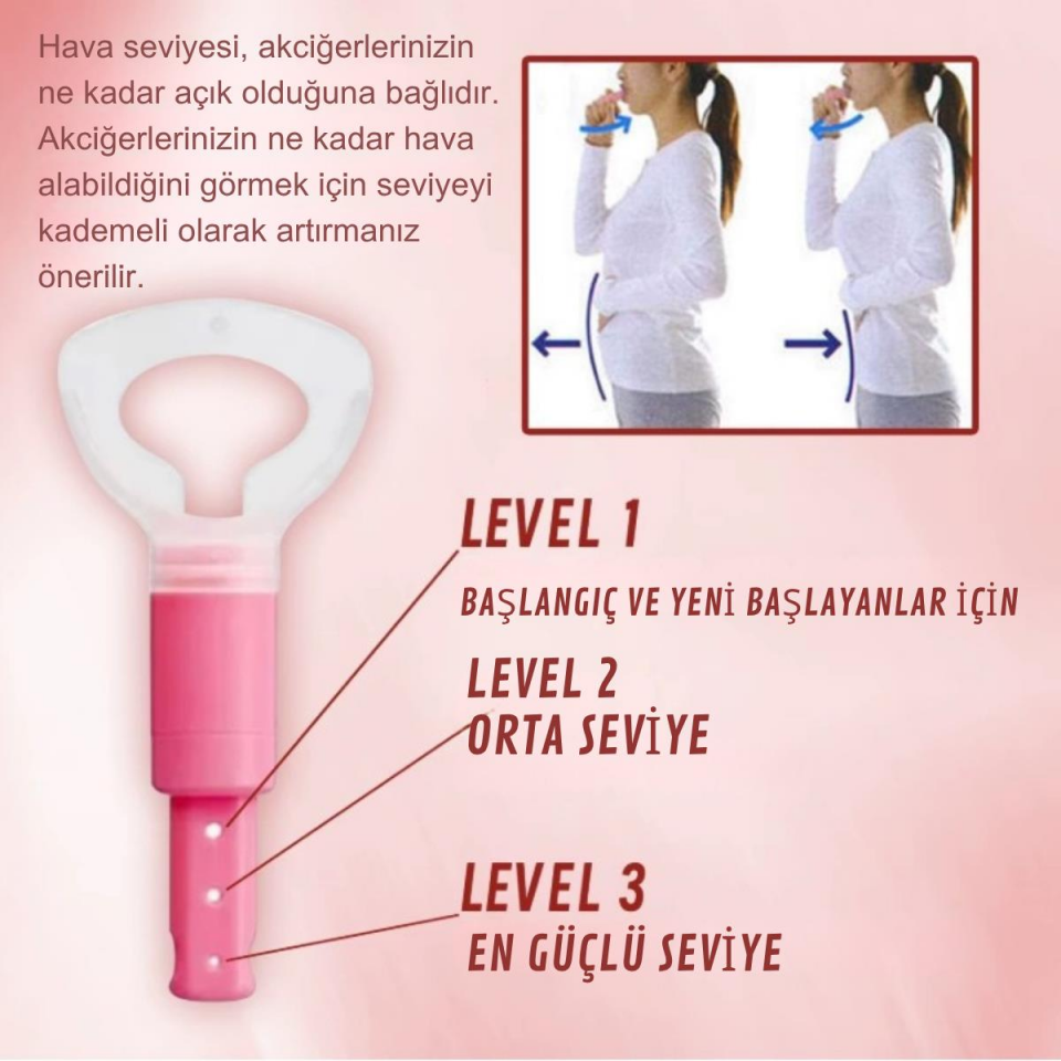 Face Yoga Ayarlanabilir Nefes Egzersiz Aleti Model 4