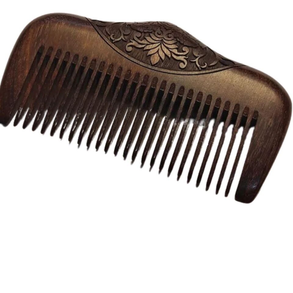 Ahşap Sandal Ağacı Gugu Masaj Yüz Masaj Gua Sha Saç Tarağı Model 9