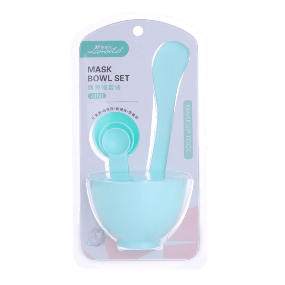 Yüz Maskesi Kendin Yap Karıştırma Aleti Seti Yeşil Renk