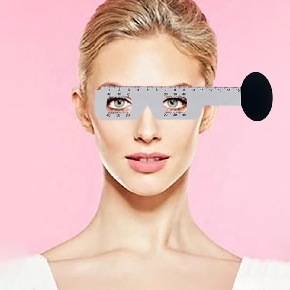 Optik Pupil Oftalmik PD Gözbebeği Mesafe Ölçer Cetvel (1 Adet)
