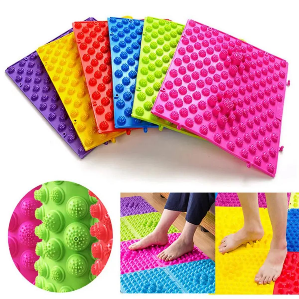 Acupressure Ayak Paspası ve Ayak Refleksoloji Sert Duyu Matı 6'lı Set