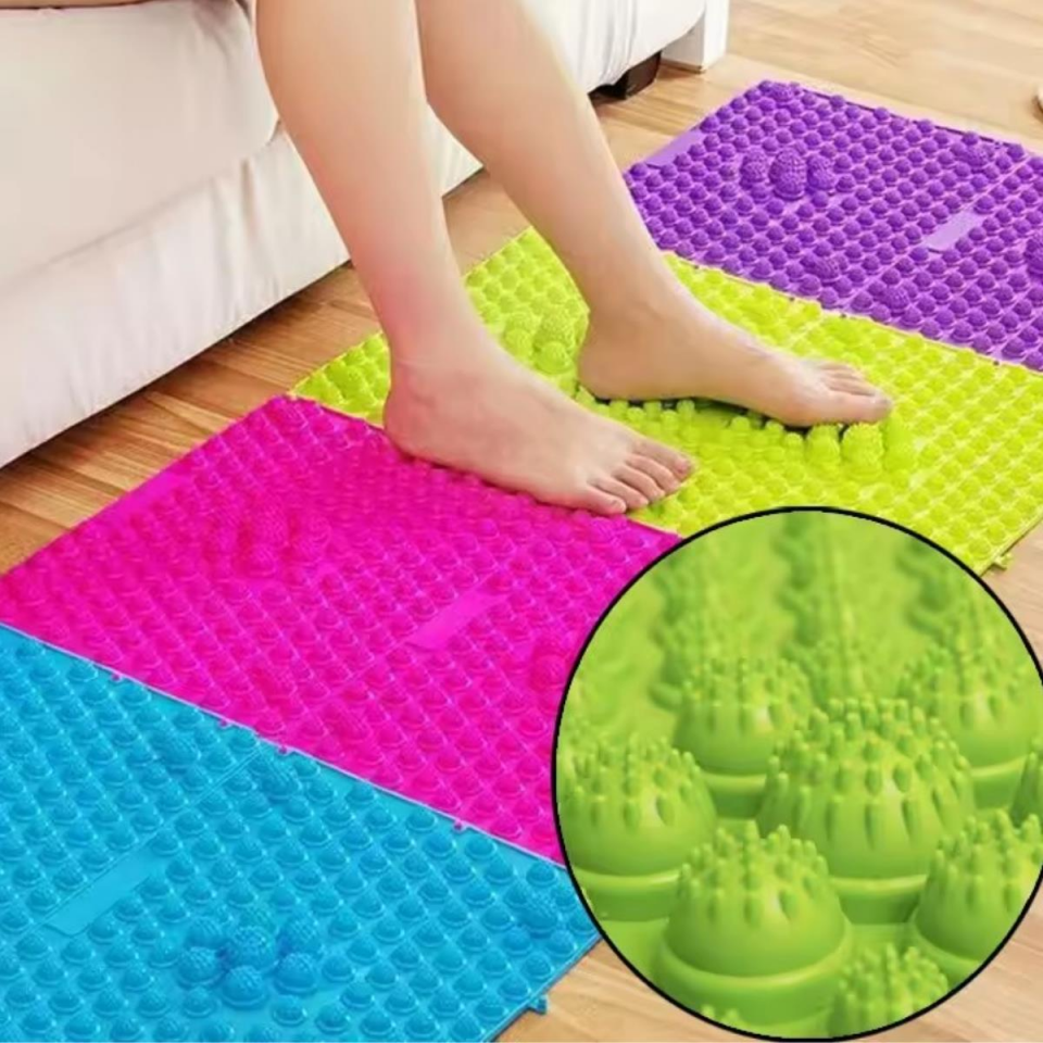 Acupressure Ayak Paspası ve Ayak Refleksoloji Sert Duyu Matı 6'lı Set