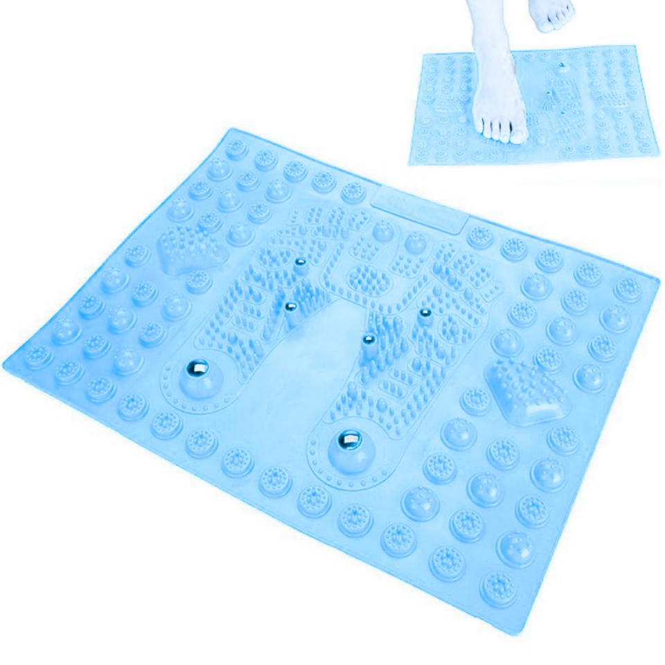 Acupressure Ayak Paspası ve Ayak Refleksoloji Yumuşak Duyu Matı Mavi Renk