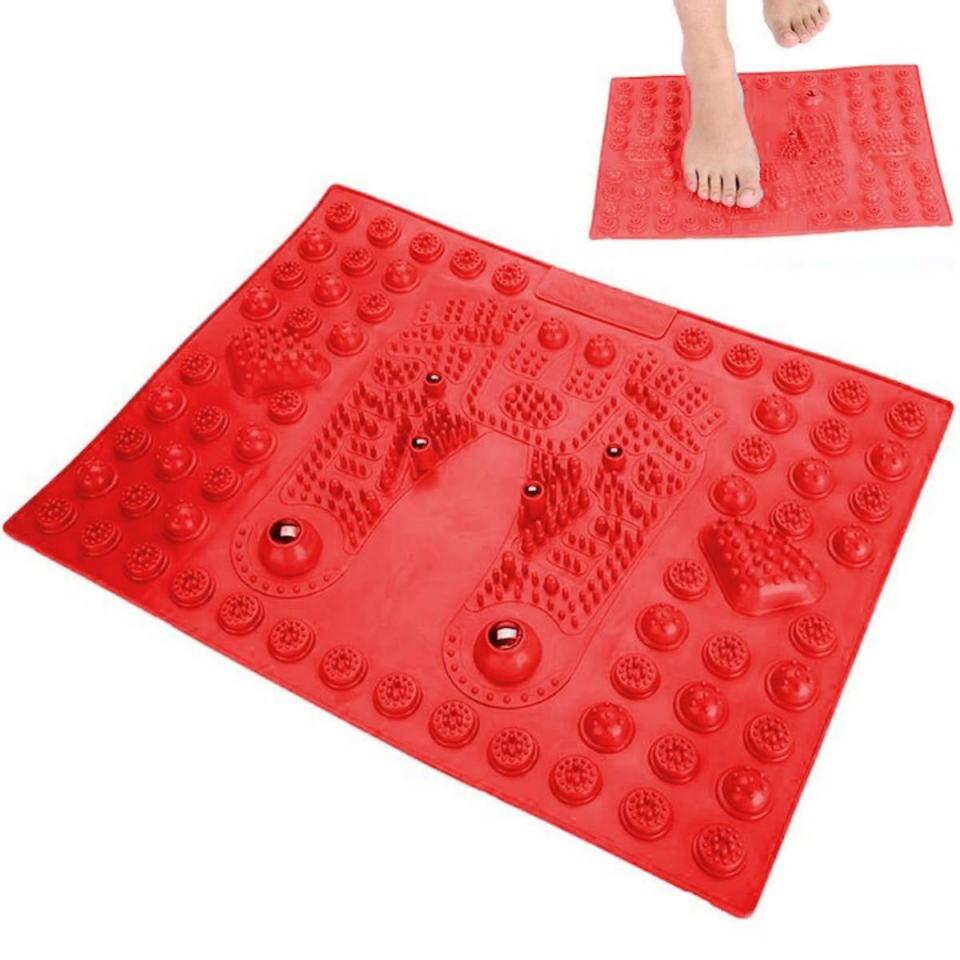 Acupressure Ayak Paspası ve Ayak Refleksoloji Yumuşak Duyu Matı Kırmızı Renk