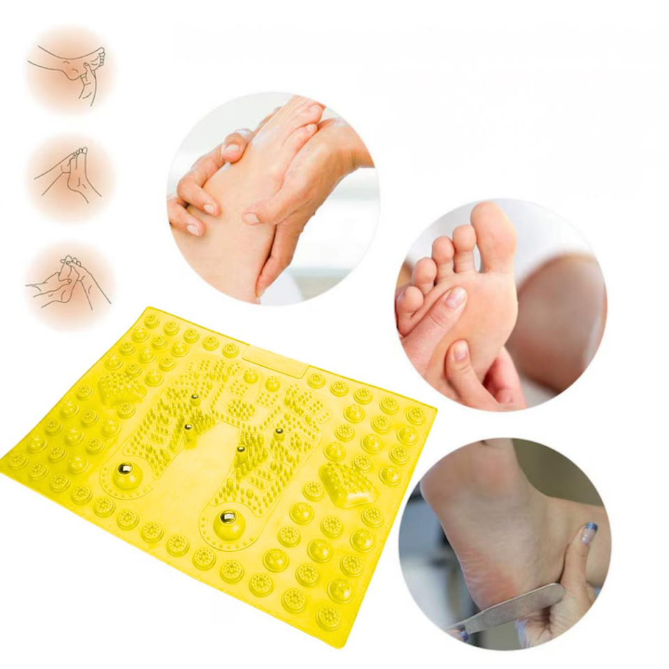 Acupressure Ayak Paspası ve Ayak Refleksoloji Yumuşak Duyu Matı Sarı Renk