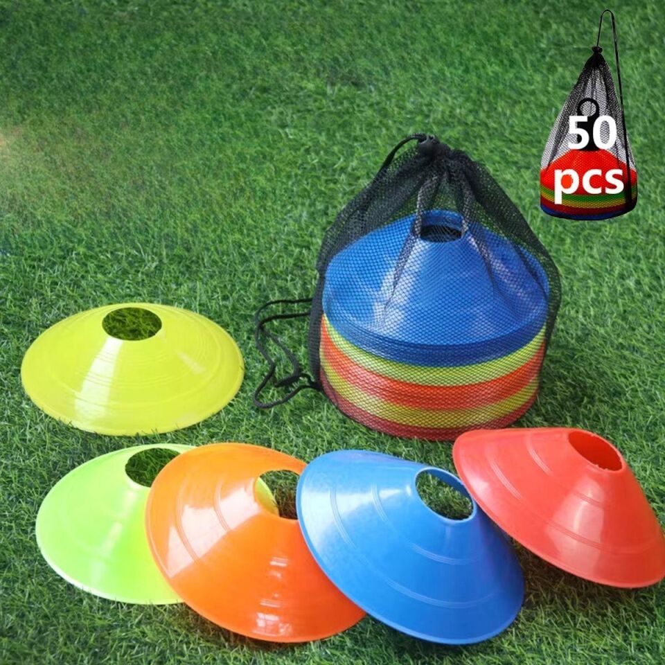 Antrenman Çanağı 50 Adet Egzersiz Fitness Futbol Konisi Seti