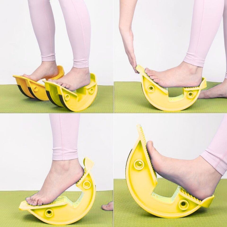 Foot Stretch Rocker Ayak Aşil Gerdirme Egzersiz Aleti Sarı Renk
