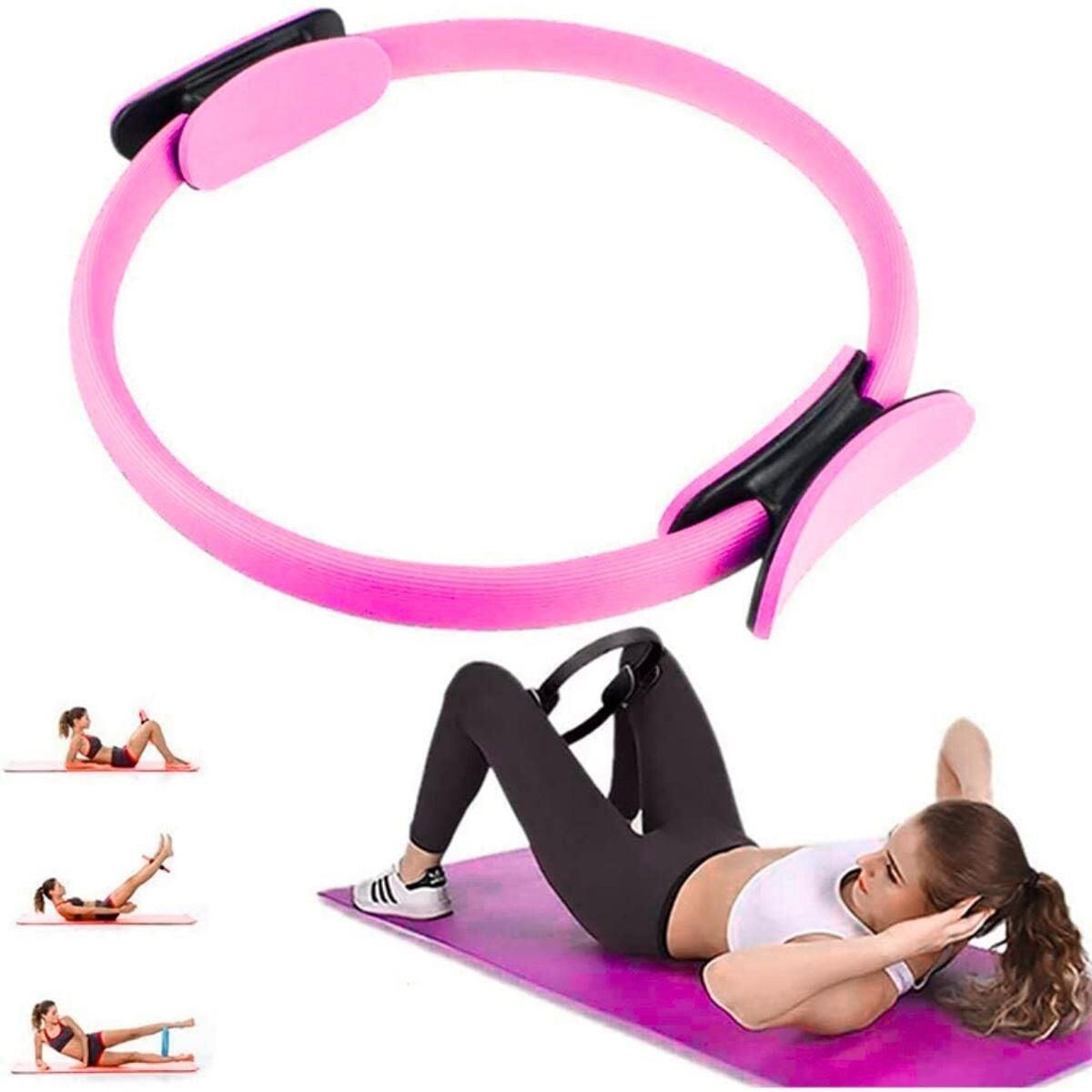 Pilates Yoga Çemberi Pembe Renk