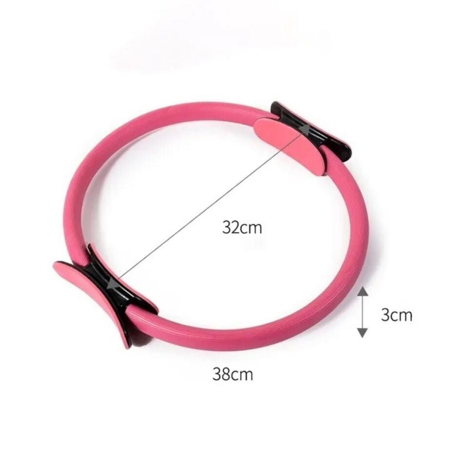 Pilates Yoga Çemberi Pembe Renk
