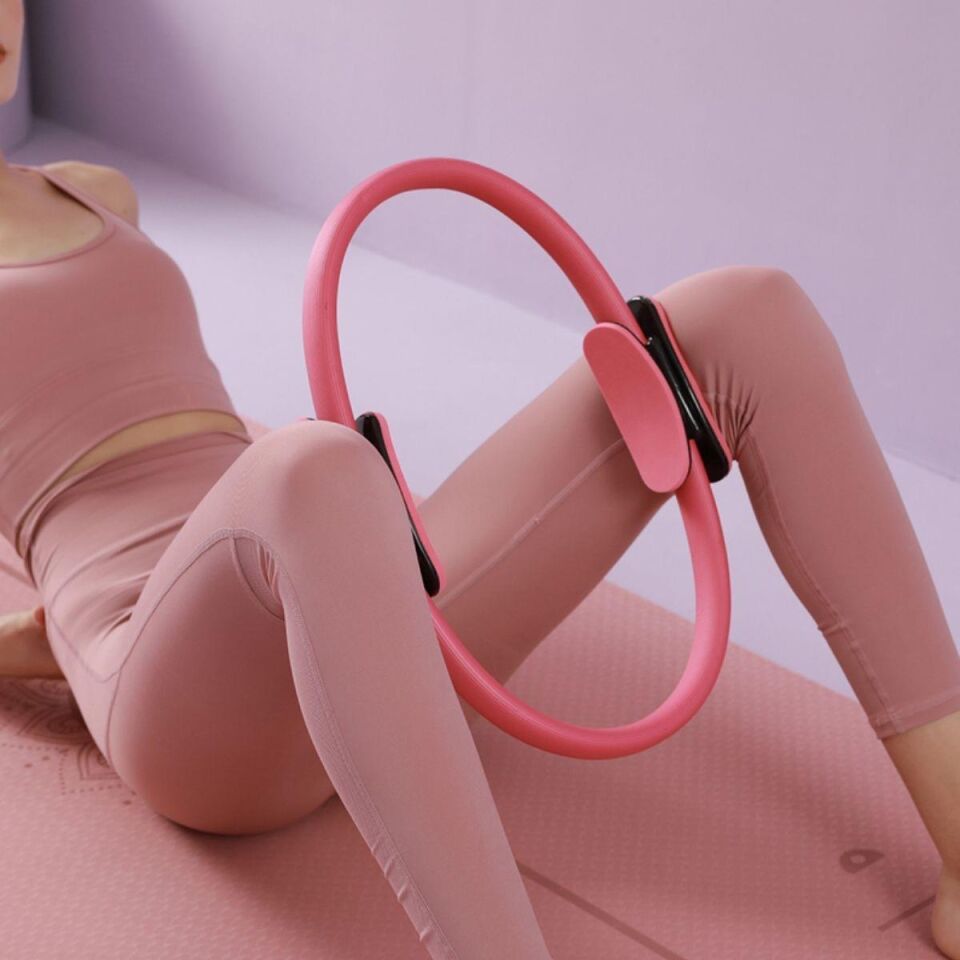 Pilates Yoga Çemberi Pembe Renk