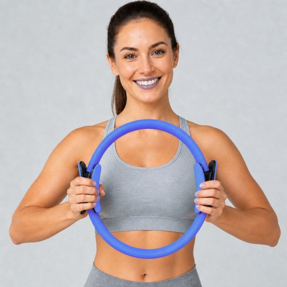 Pilates Yoga Çemberi Mavi Renk