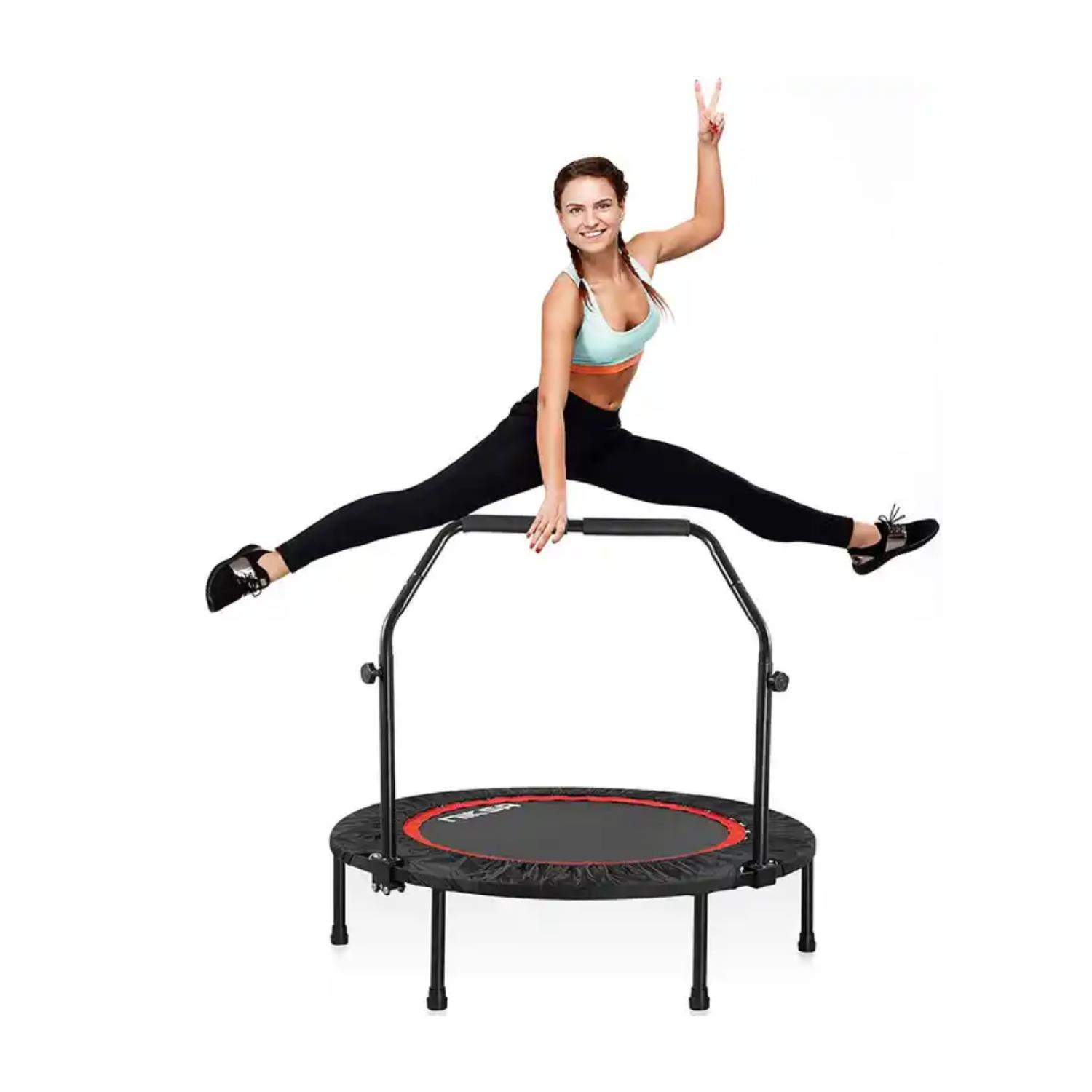 Trambolin 100 cm Fitness Ev Tipi Tutma Kollu Trampoline