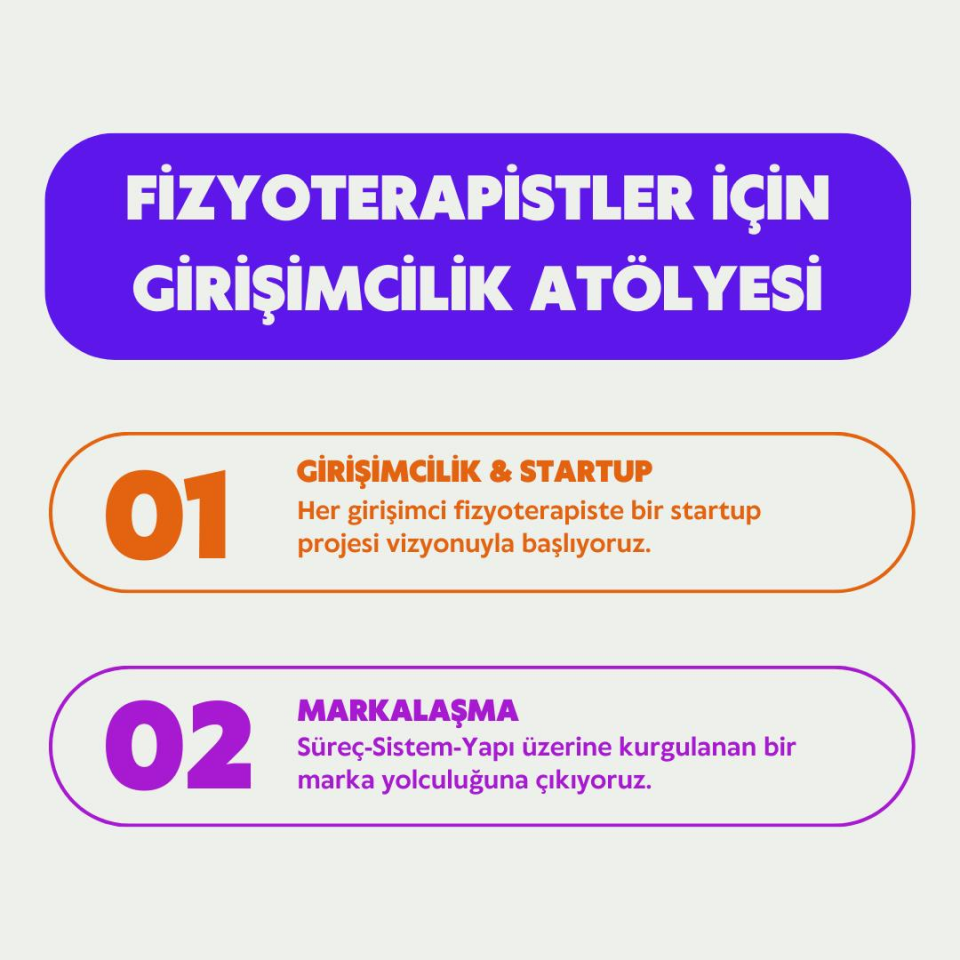 Fizyoterapistler İçin Girişimcilik Atölyesi & Danışmanlık
