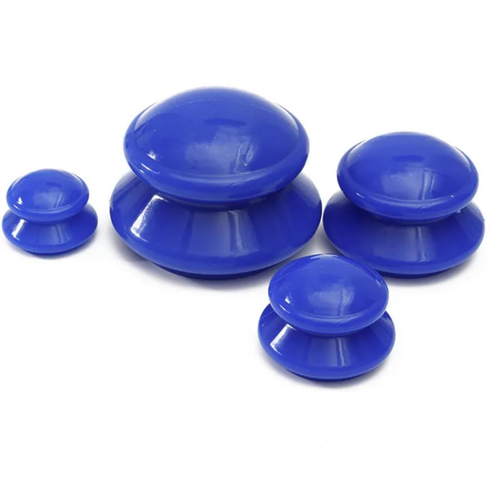 Vakumlu Silikon Masaj Kupa Seti Selülit & Hacamat Kupası 4'lü Set