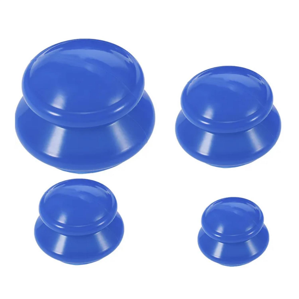 Vakumlu Silikon Masaj Kupa Seti Selülit & Hacamat Kupası 4'lü Set