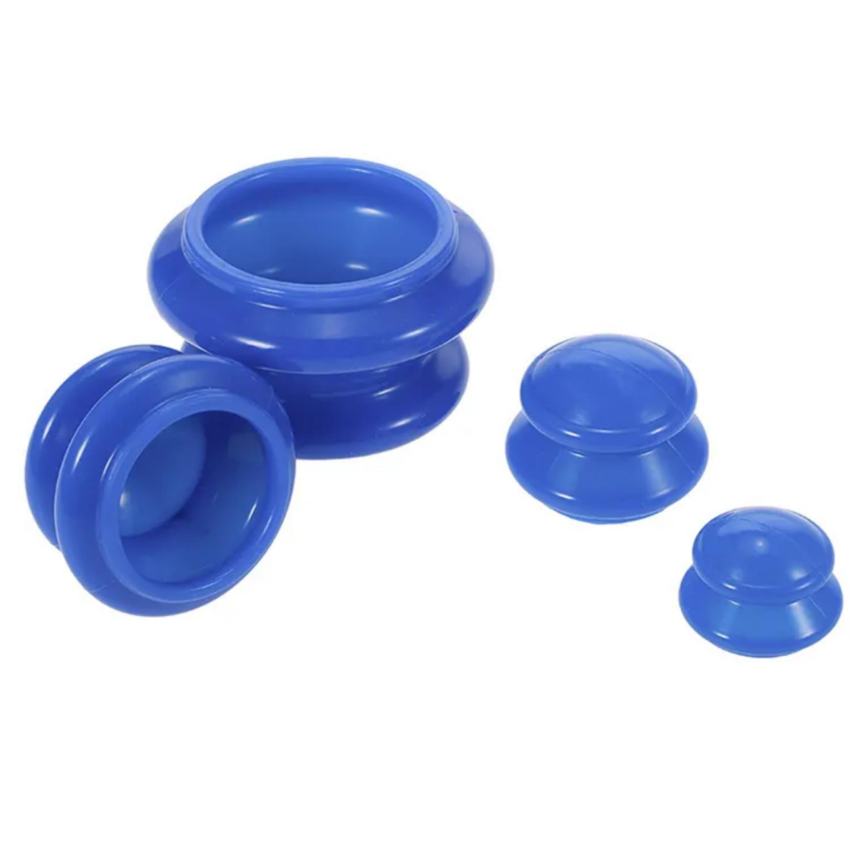 Vakumlu Silikon Masaj Kupa Seti Selülit & Hacamat Kupası 4'lü Set