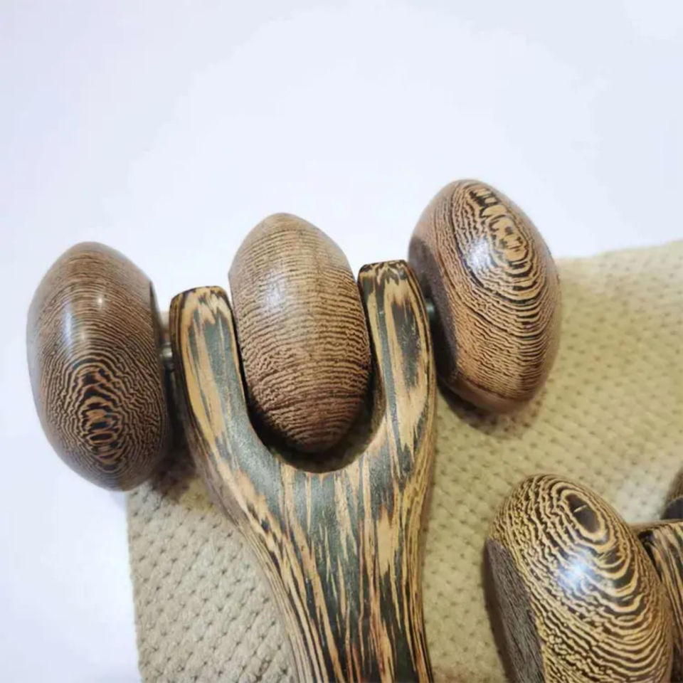 Madero Terapi & Selülit Ahşap Yüz Masaj Rulosu Model 1