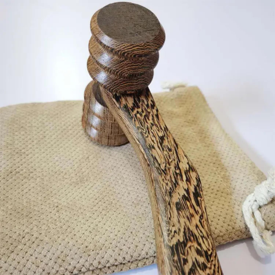 Madero Terapi & Selülit Ahşap Yüz Masaj Rulosu Model 2