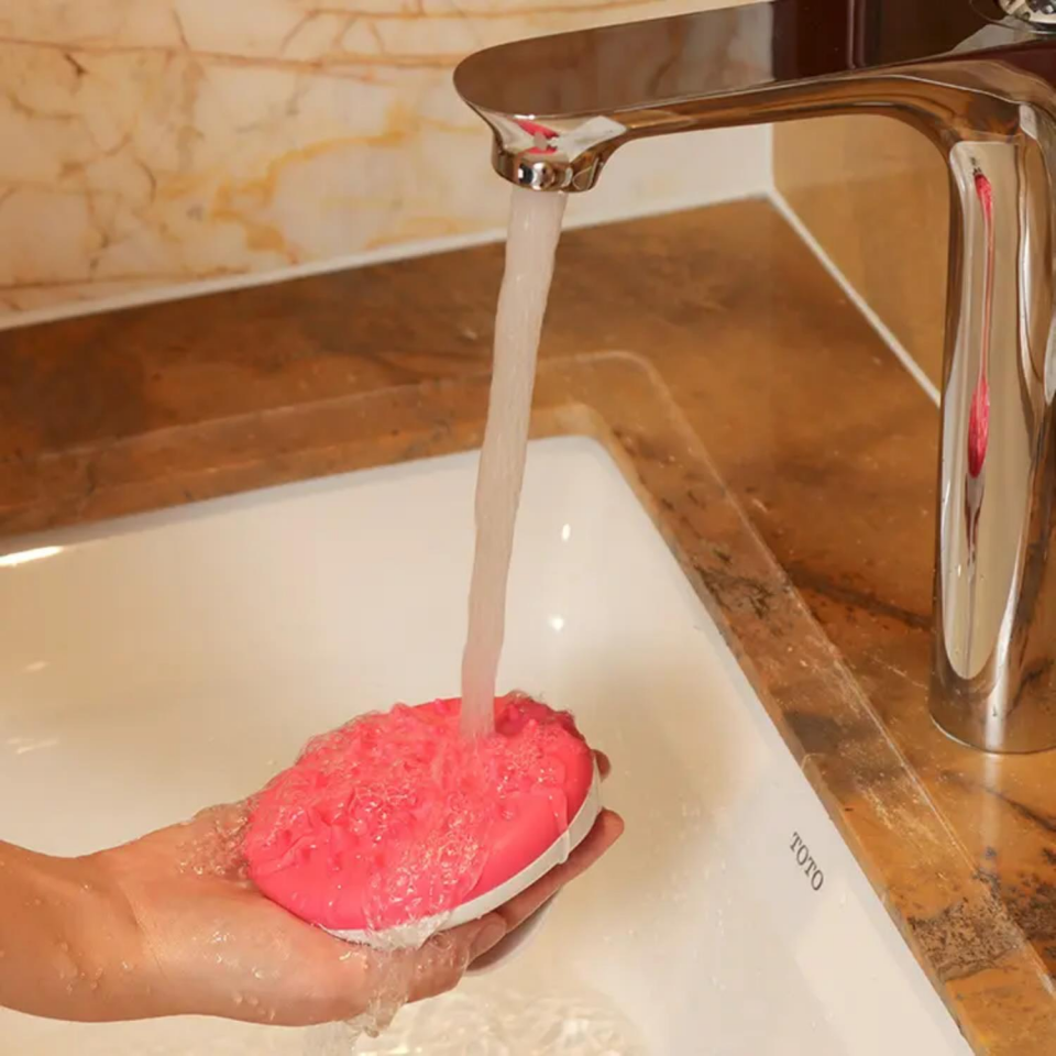 Selülit Masaj Fırçası Vücut Masaj Aleti Pembe Renk