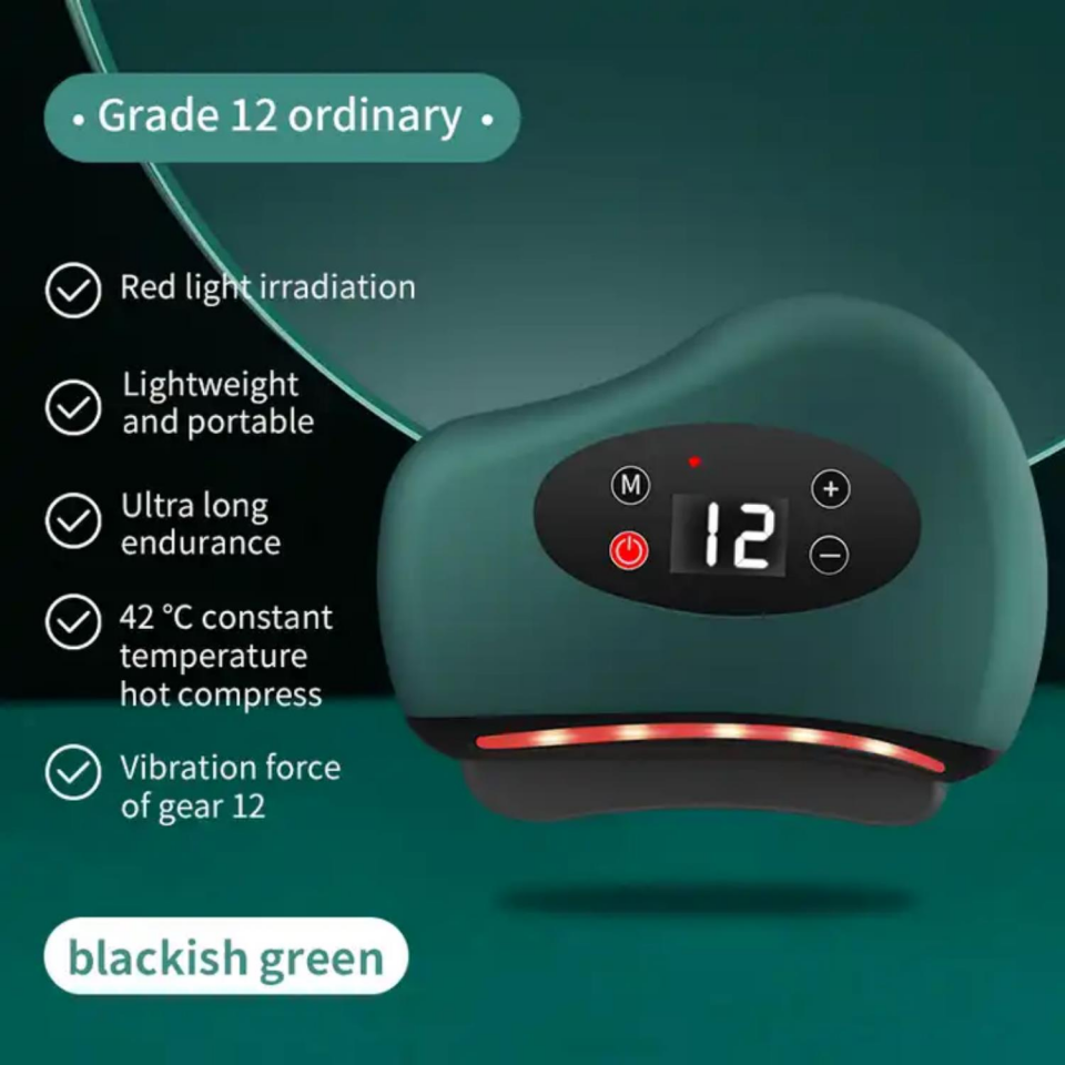 Yüz Guasha & Selülit Masaj Aleti 12 Programlı Akıllı Graston